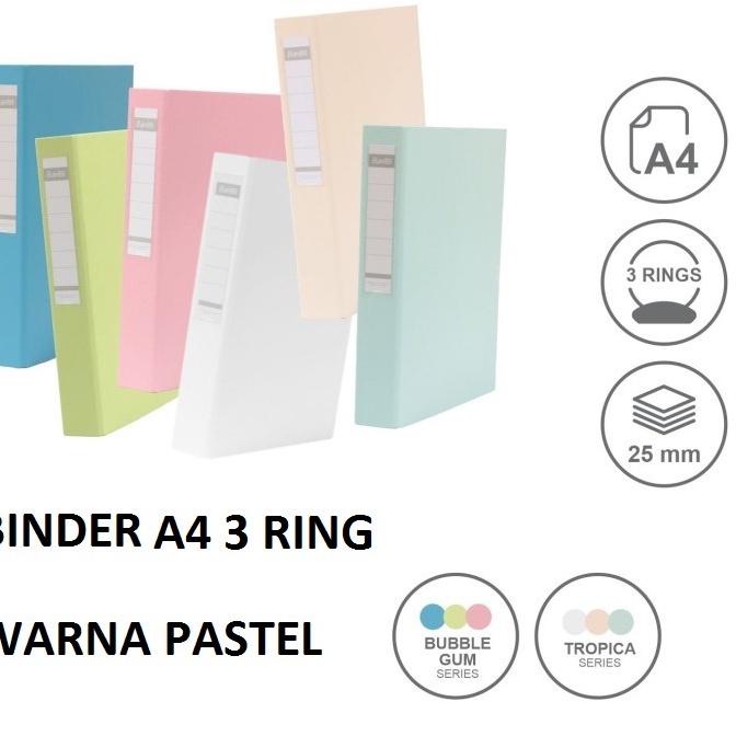 

Diskon Termurah Bantex Binder A4 3 Ring Warna Pastel