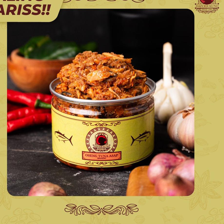 

✬ VARIAN BARU! Oseng Tuna Asap Balado (Dengan Daun Kemangi) DAPOER KUNO 250 gram ♪
