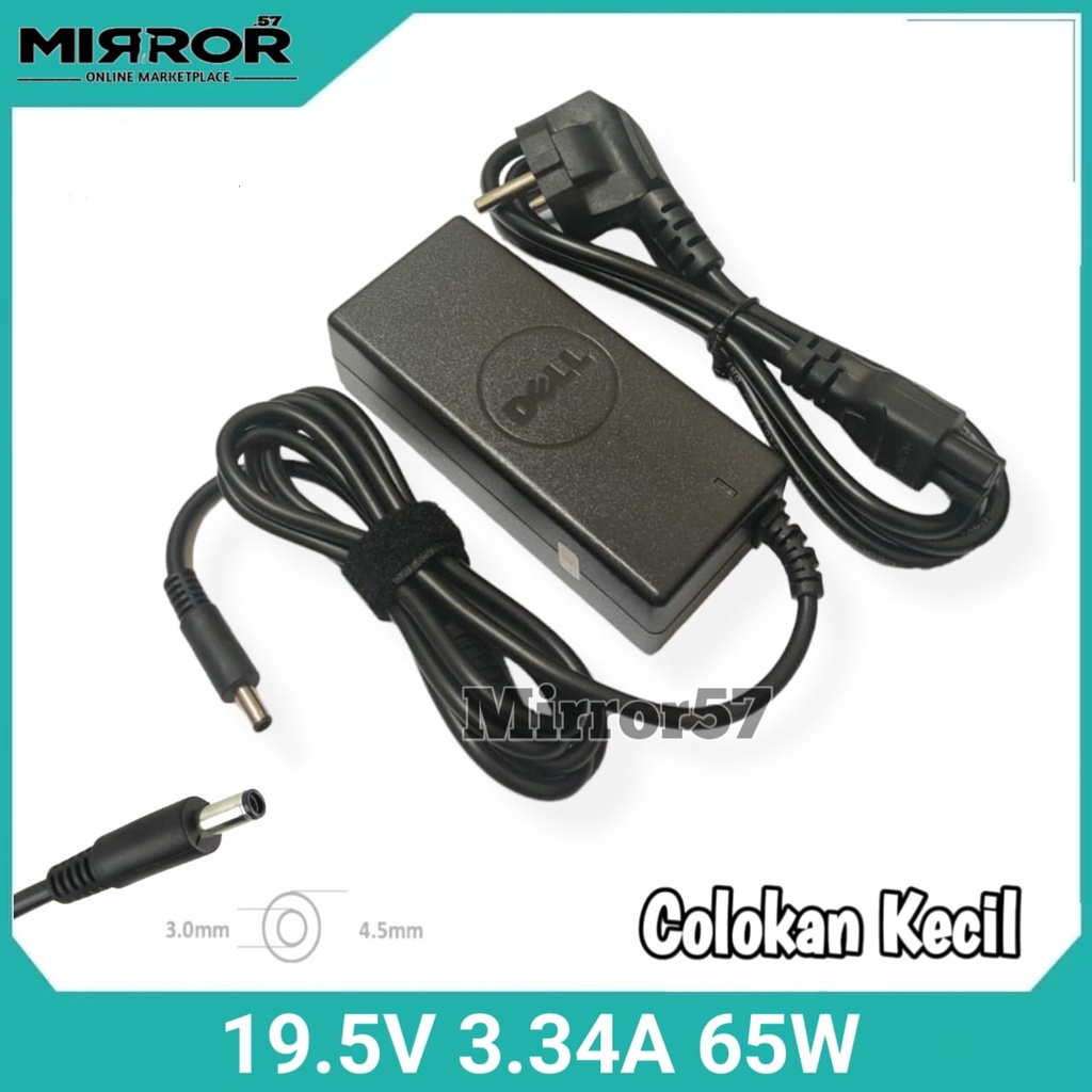 Charger Laptop Dell Inspiron 13 3567 5368 5378 7347 7348 Adaptor Dell 19.5V 3.34A 65W