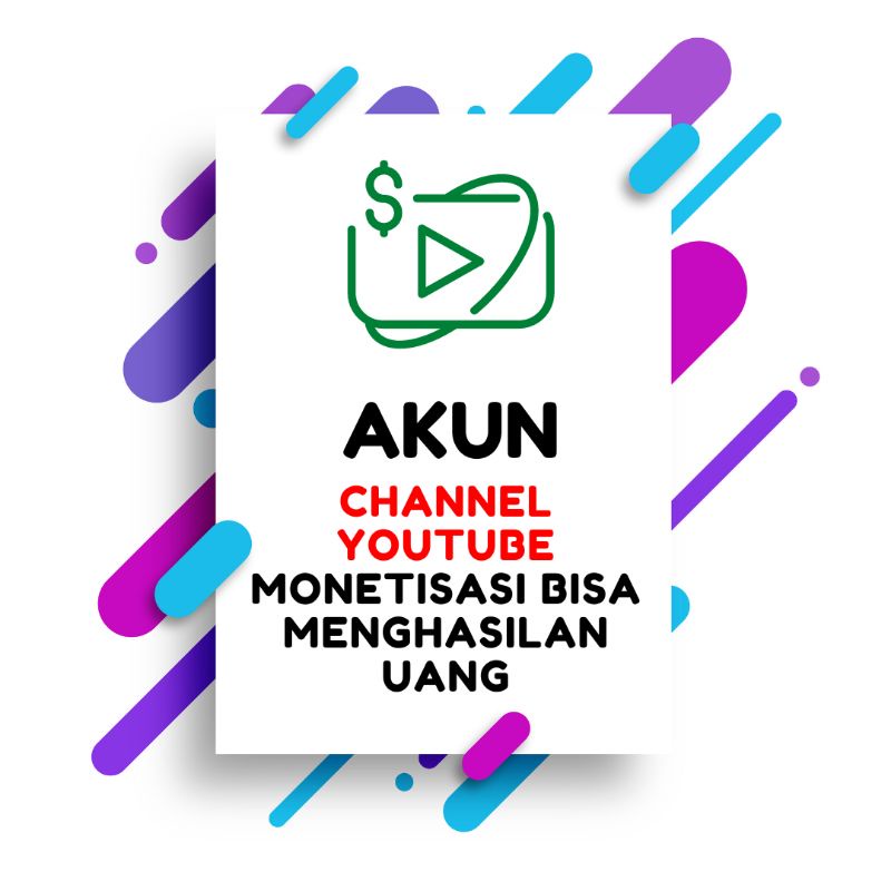 AKUN YOUTUBE MONETISASI UNTUK CARI UANG
