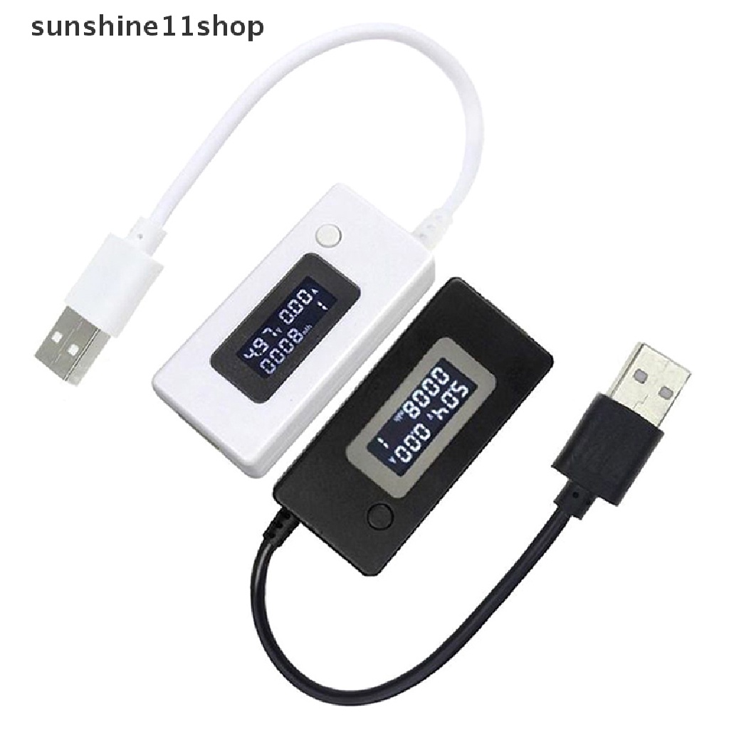 Sho LCD with Switch Digital Display Voltage Current Tester Meter USB Charger Kapasitas Tegangan Arus Tester Meter Detector N