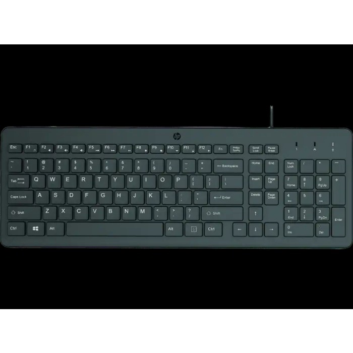 Keyboard HP 150 Wired USB For PC, Laptop Garansi Resmi