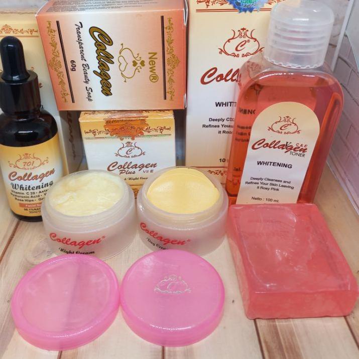 Belanja Nyaman7o2Nc PAKET CREAM COLLAGEN ORIGINAL 5in1 (Cream S/M+Sabun+Toner+Serum)
