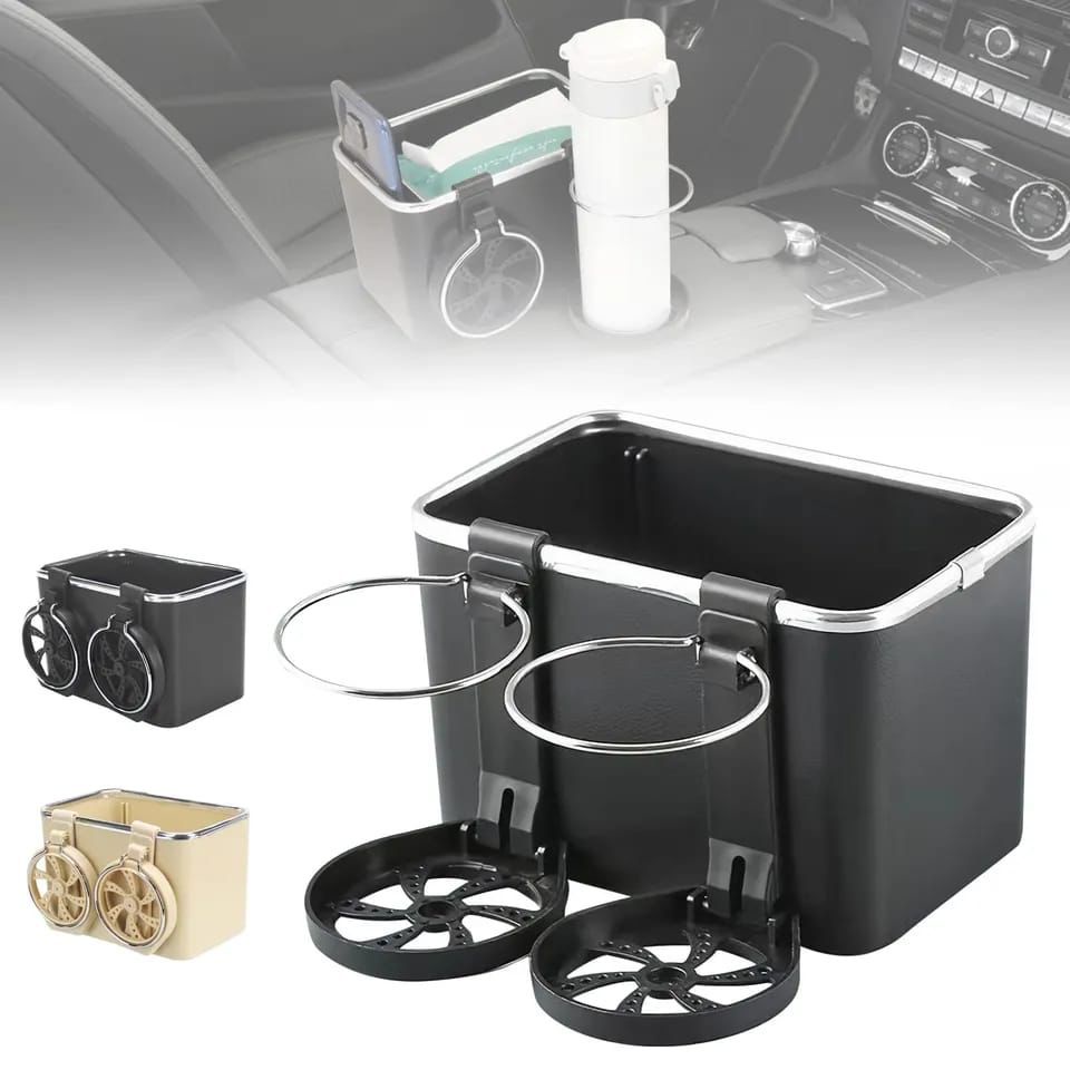 2 in 1 Kotak tisu mobil Sandaran Tangan MultiFungsi Penyimpanan Barang (HOKKY ACC)