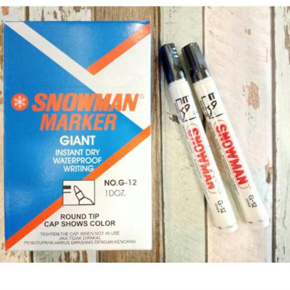 

Borong Diskon Spidol Snowman Marker (12pcs) HITAM