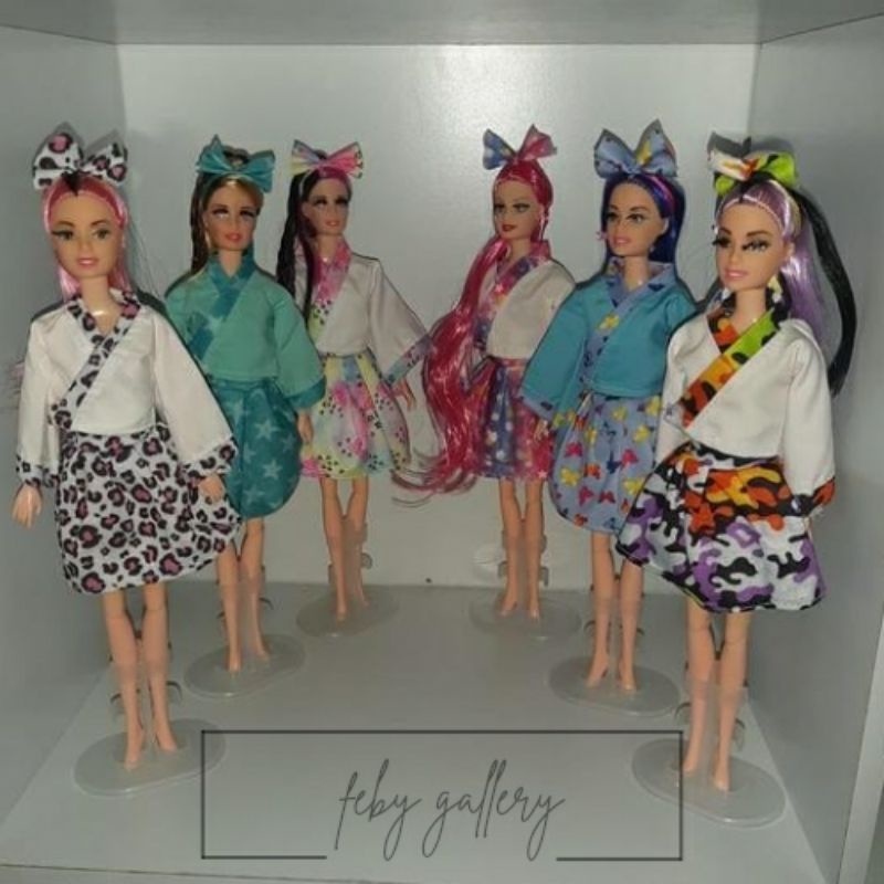 (KOLEKSI TERBATAS) Mainan / Hadiah Anak Perempuan Barbie Pivotal Hanbok Korea Set Pita Rambut