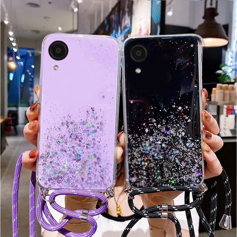 CASE GLITER + TALI ( SAMSUNG A03 CORE ) SILIKON HP TERLARIS 2023 - PGC MALL
