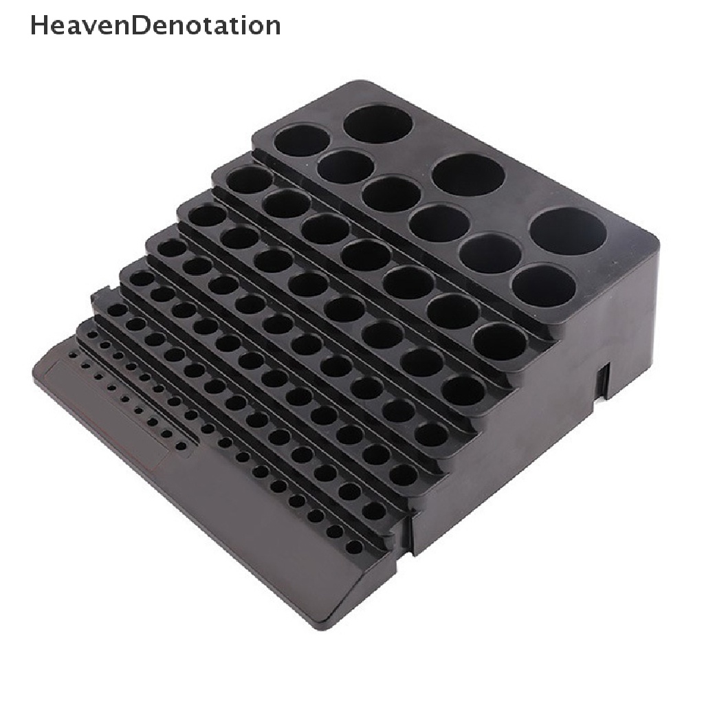 [HeavenDenotation] Kotak Penyimpanan Mata Bor Hitam Milling Cutter Drill Finishing Holder Organizer Case HDV