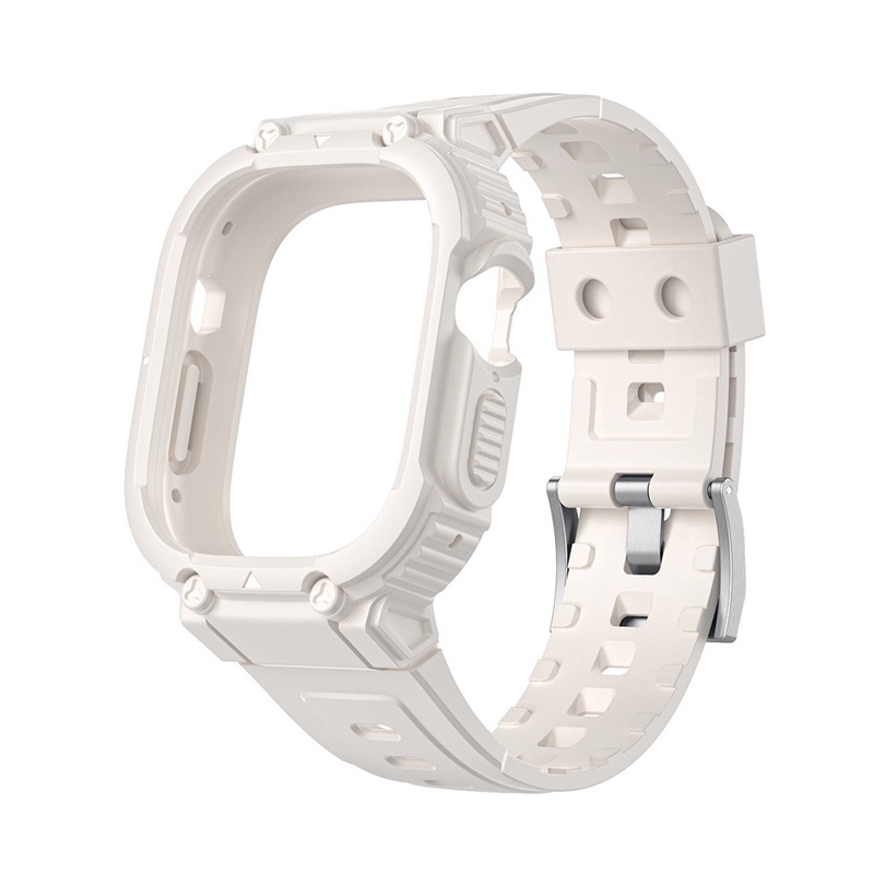 Smart Watch Ultra TPU Case +Band Strap For Protective Cover for iWatch 8 7 6 SE 5 4 2-in-1 Tali jam/aksesoris jam tangan