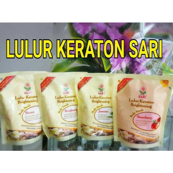 SARI LULUR KERATON BRIGHTENING | BODY SCRUB MENCERAHKAN KULIT 1000g_Cerianti