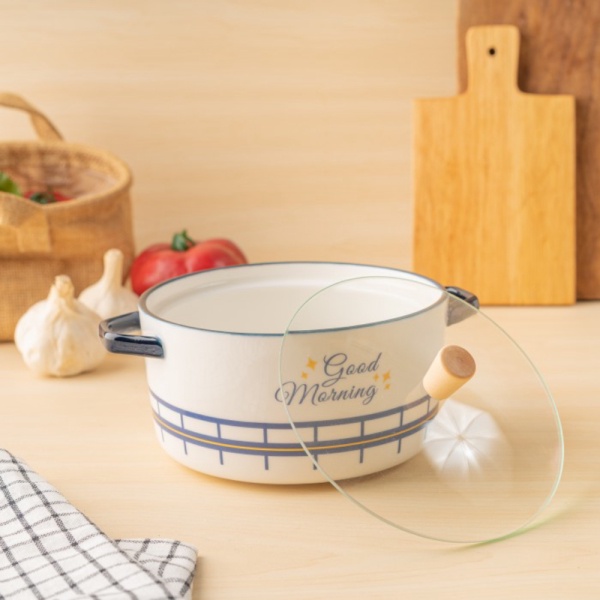 

Jual ARAMI Ceramic Ramen Bowl w Glass Lid Mangkuk Mie Tutup Kaca Estetik - Square Murah