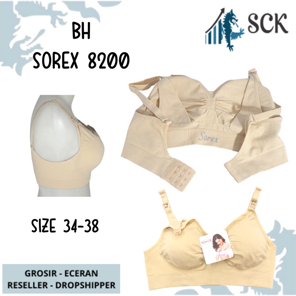 BH Maternity SOREX 8200 Menyusui Size 34-38 / BH Menyusui Kait 3 / Pakaian Dalam Pasca Melahirkan - sckmenwear GROSIR