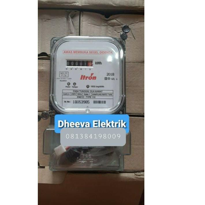 ♘ kwh meter Itron semi digital 5/40 A (pascabayar) ✸