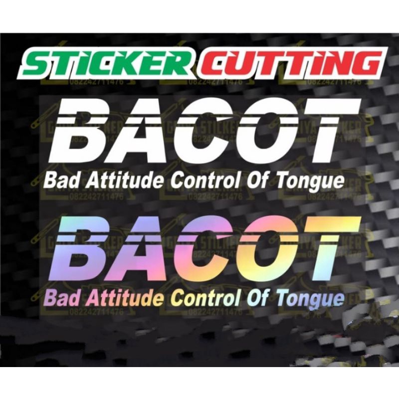 Stiker BACOT / Stiker Viral / Stiker Motor / Stiker BACOT Scoopy / Stiker Universal / Stiker Keren