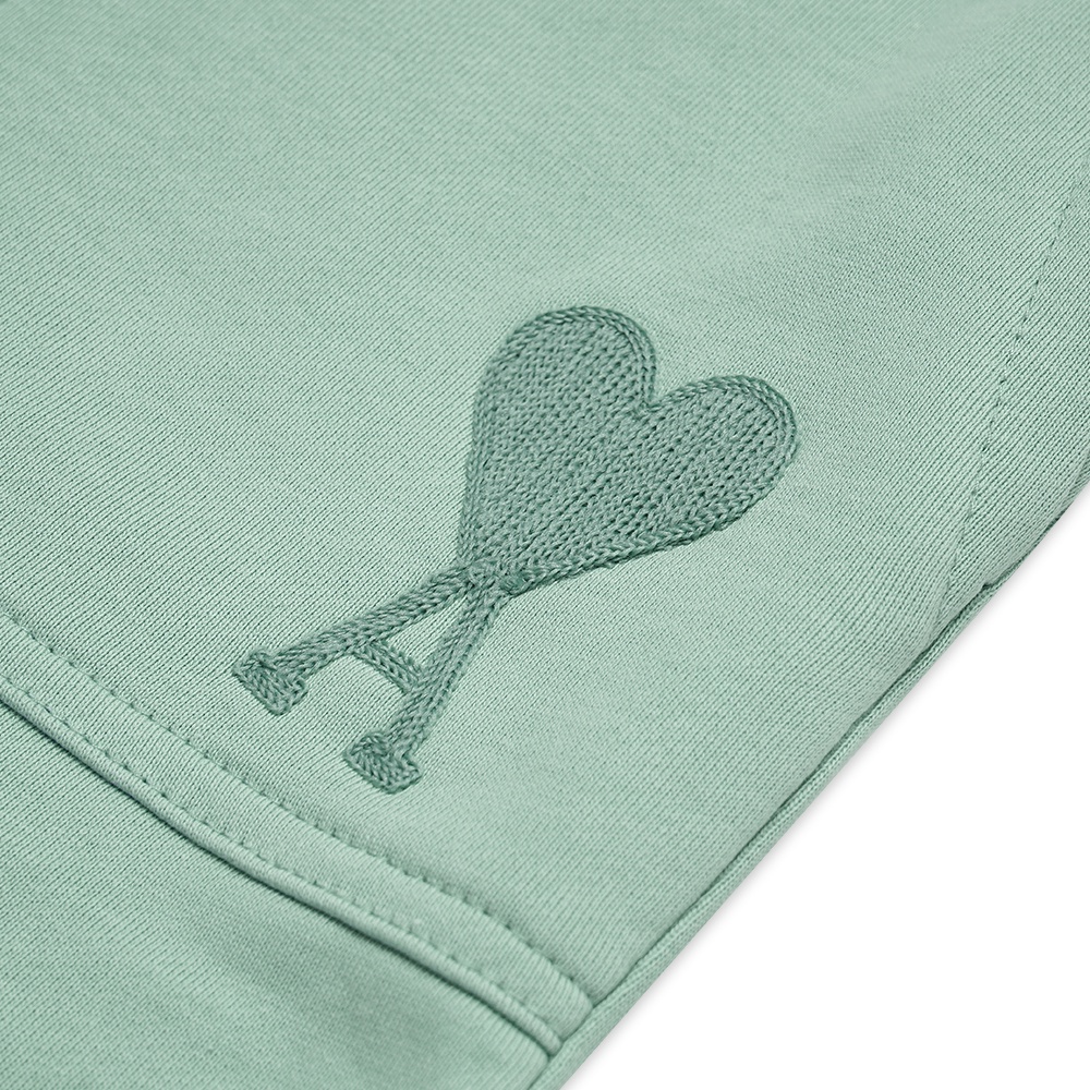 4M1 de Coeur Solid Heart Logo Shorts Green