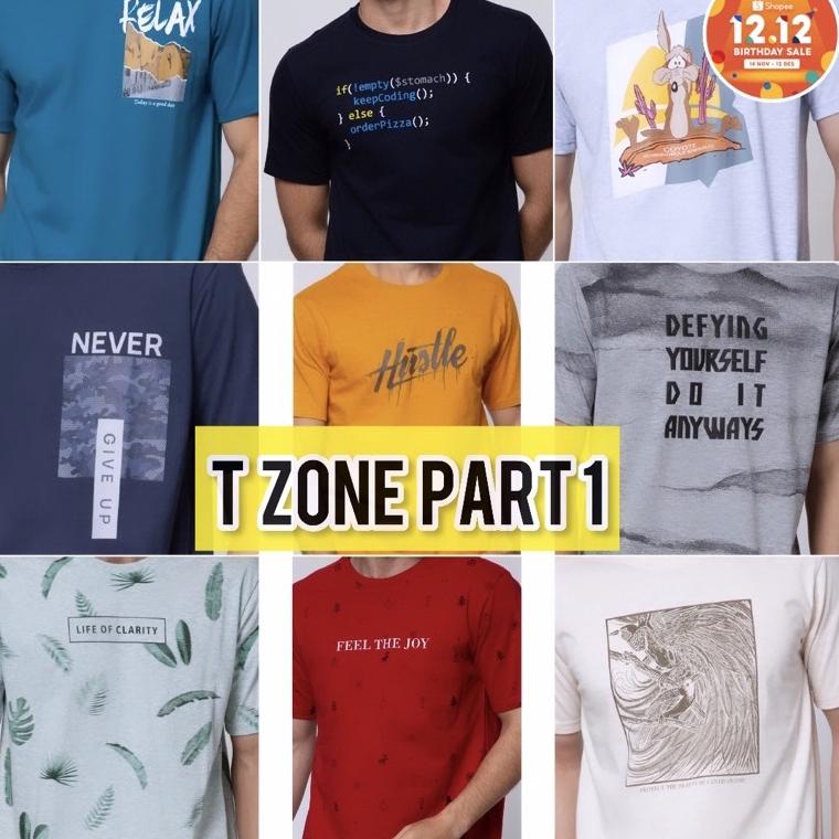 SIAP KIRIM Kaos Pria T zone Original Premium Part 1