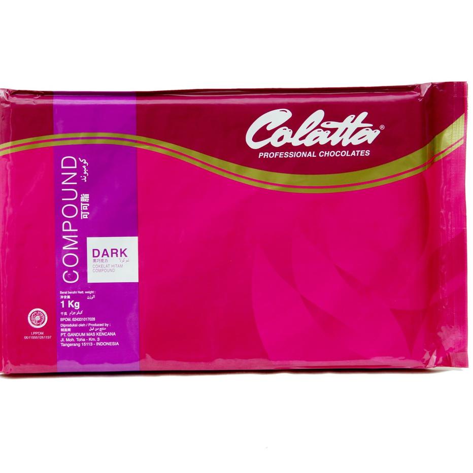 

● Cokelat Batang - Colatta Dark Chocolate Compound Kemasan 1kg !! ✈