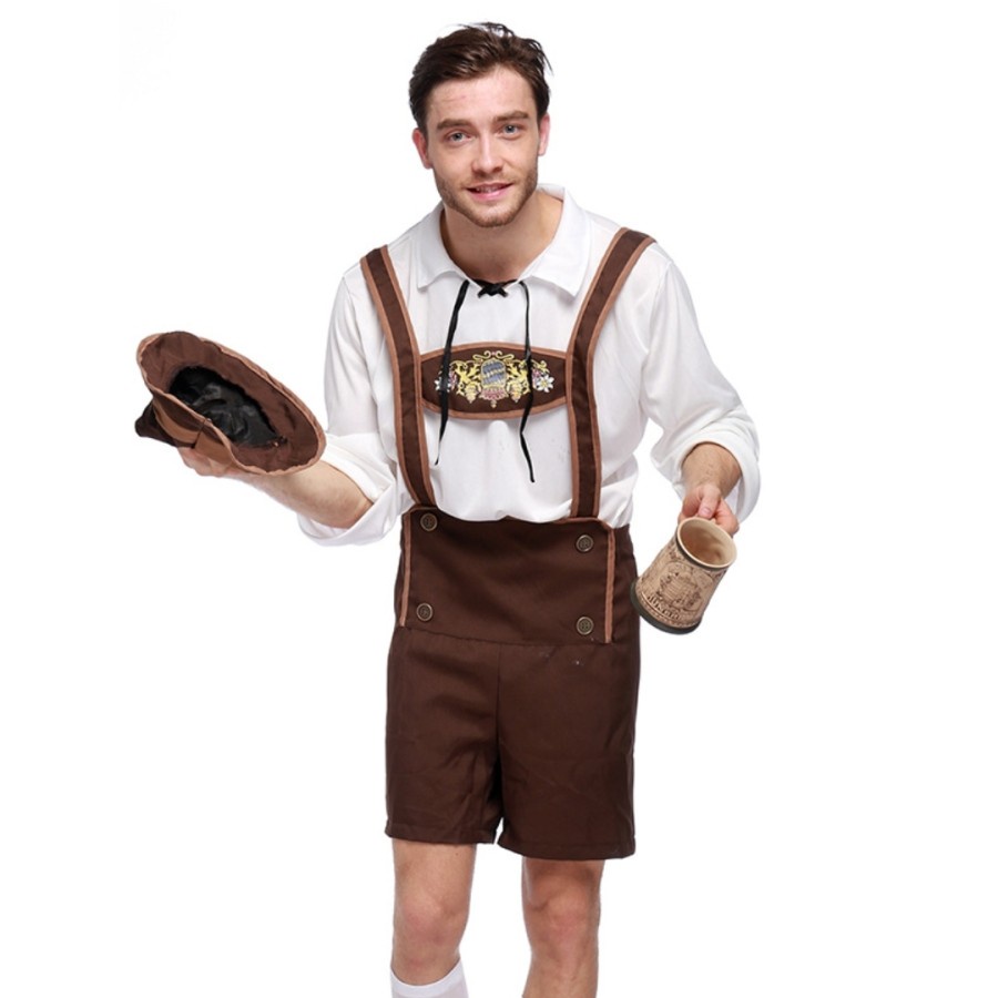 Bavarian Octoberfest Germany Costume Adult Man Halloween Pria