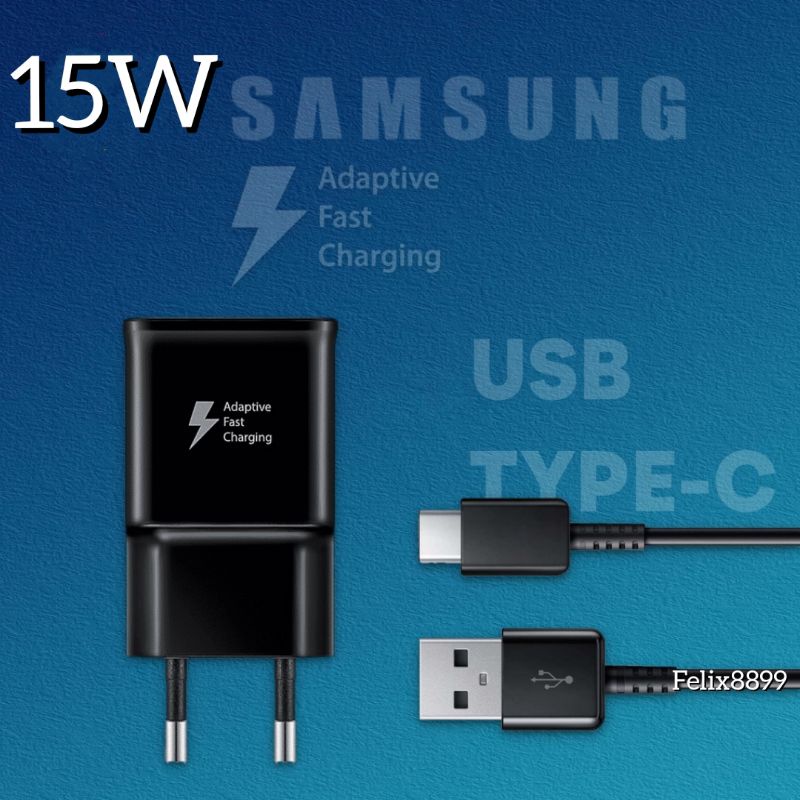 Charger Samsung A11 A12 A13 A14 5G Original 15W Fast Charging Type C