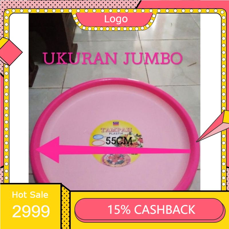 TAMPAH NAGATA BESAR / TAMPAH UKURAN JUMBO / TAMPAH PLASTIK BAGUS/ TAMPAH UKURAN BESAR/ NAMPAN BULAT 
