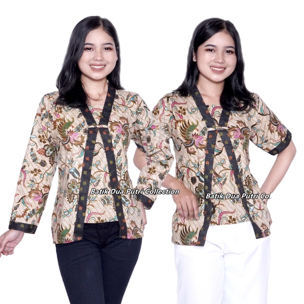 Blouse Batik Kutubaru Modern Viral Atasan Batik jamu