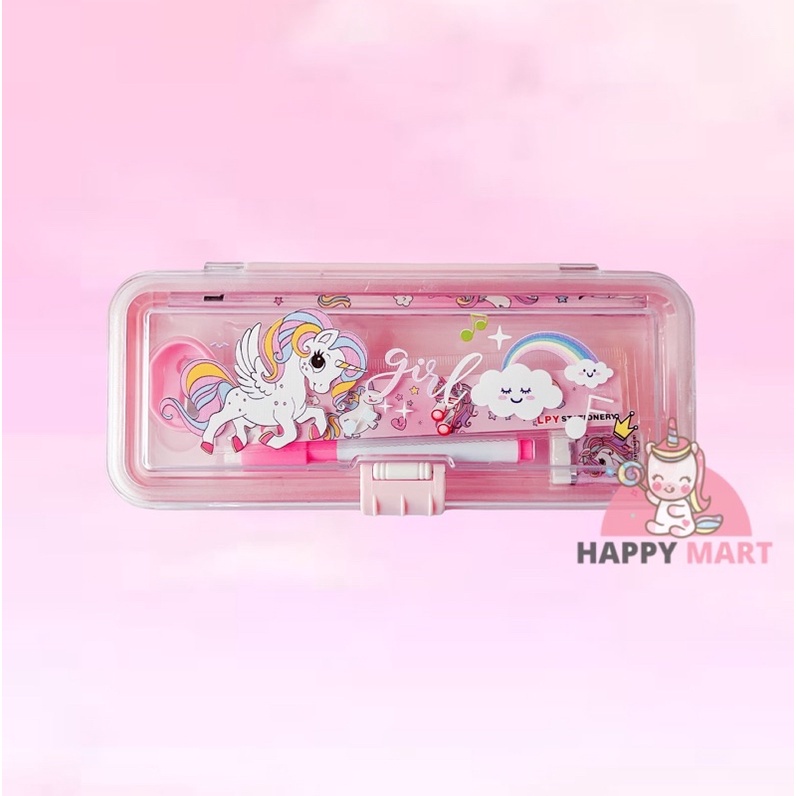 

Terlaris ✨ -kotak pensil unicorn mika 2 in 1- 2.2.23