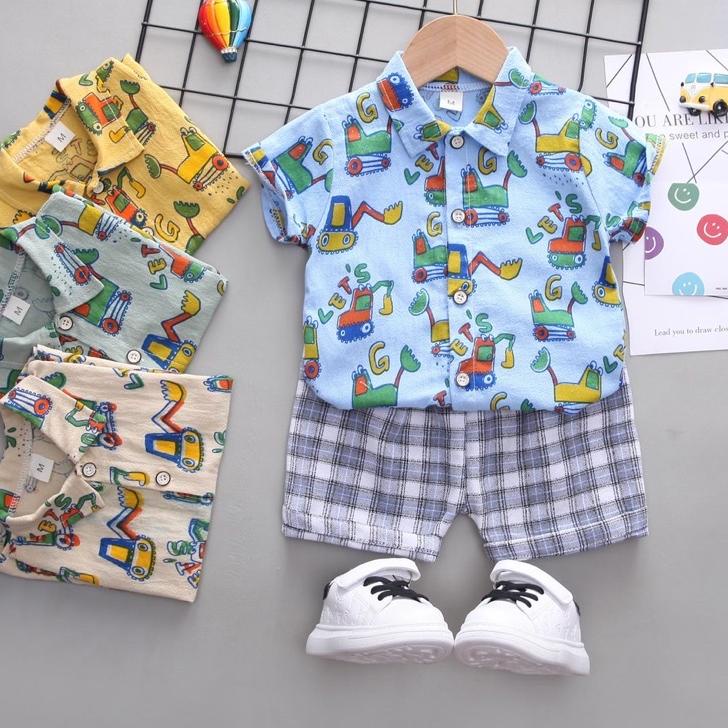 ☁ SETELAN KEMEJA ANAK IMPORT / SETELAN HEM ANAK LAKI / SETELAN POLO ANAK COWOK IMPORT ♚