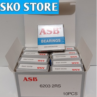 Bearing 6203 2RS (ASB) 1 Biji/Pcs /Laher 6203 2RS (ASB)
