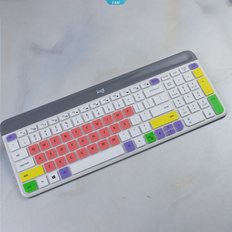 Silikon Penutup Keyboard Untuk Logitech MK470 K580 Slim Keyboard Nirkabel Silikon Tahan Debu Wireless Desktop Cover [ZK]