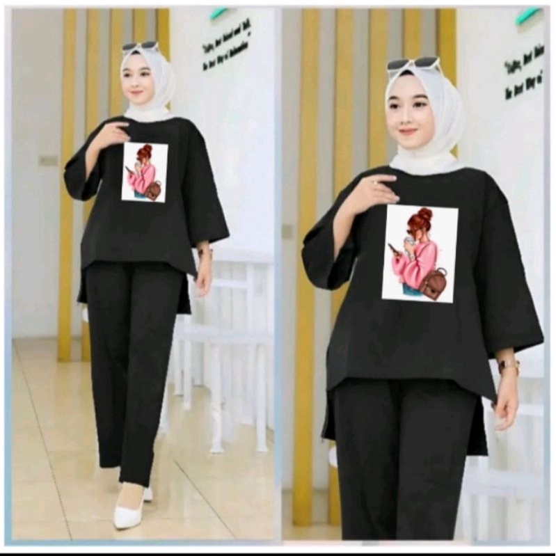 SETELAN WANITA OVERSIZE DTF WOMEN STLYE