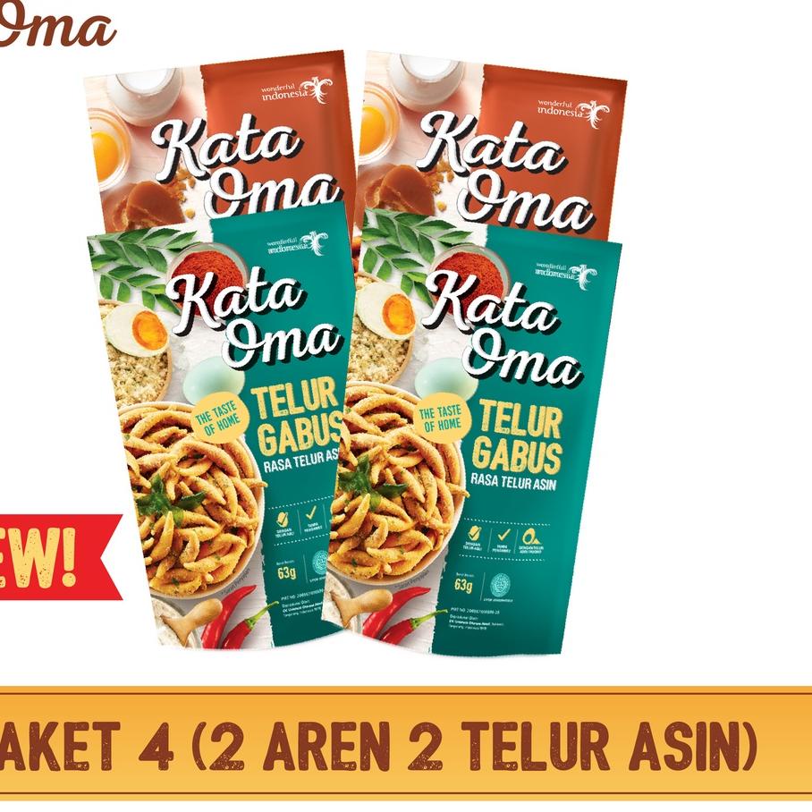 

☞ Kata Oma Telur Gabus Paket 4 New ✮