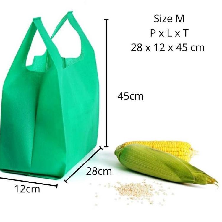 

Terbaru dan terlaris 20 Pcs) goodie bag tas kain spunbond Kresek 28x45x12 cm | TAS KAIN / KANTONG KRESEK / GOODIE BAG murah