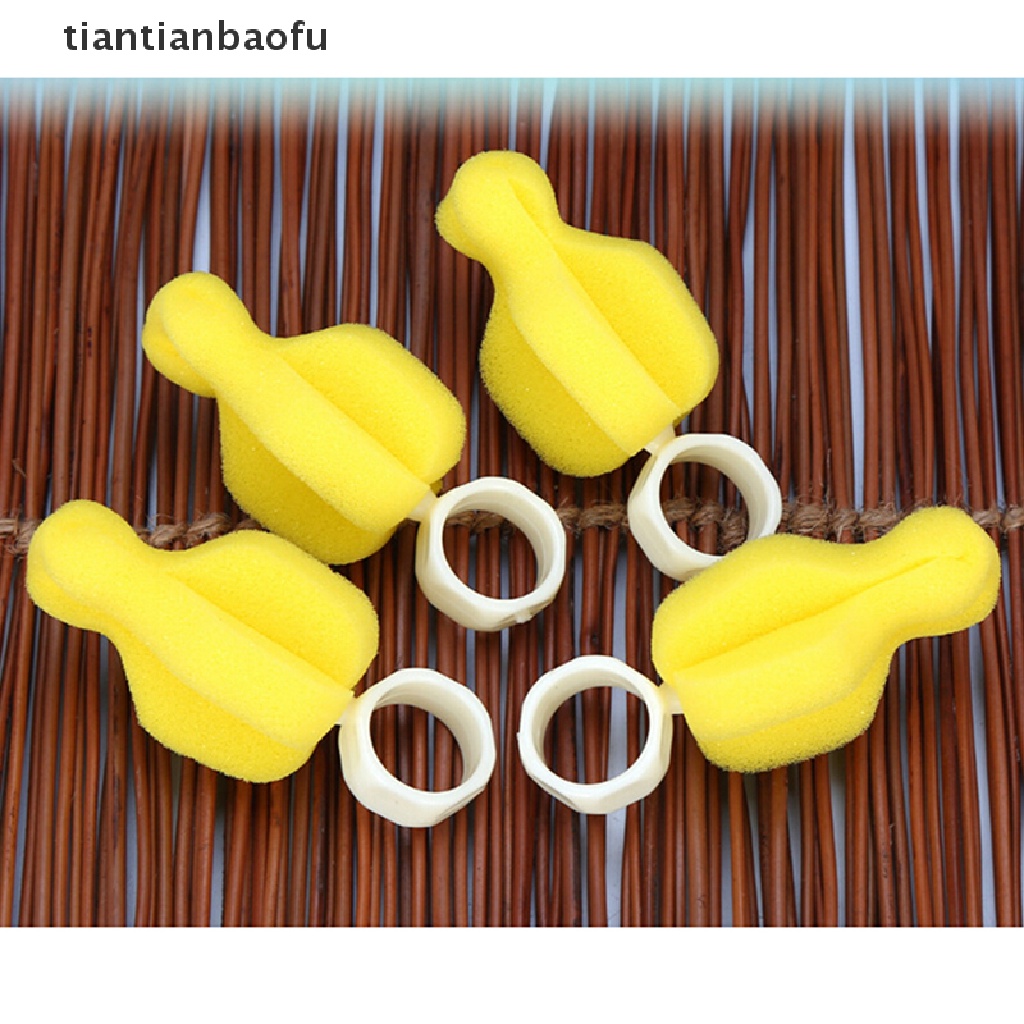 [tiantianbaofu] 10pcs Rotag Spons Sikat Puting Bayi Dot Sikat Pembersih Dot Cleaner Butik