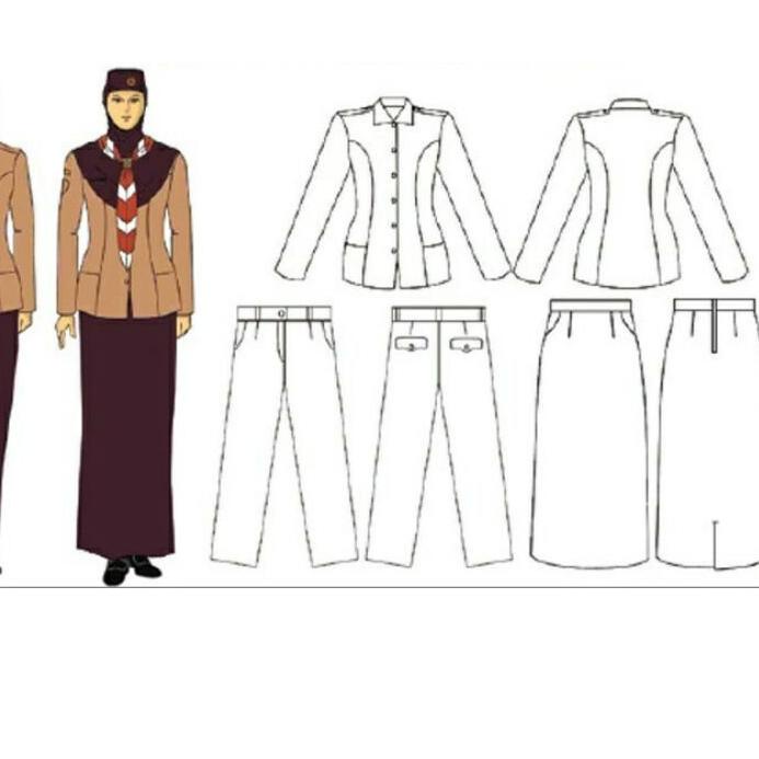 ♗ STELAN PRAMUKA PUTRI  PEMBINA PEREMPUAN PANJANG RAPILO, PRAMUKA GURU PEREMPUAN,  PRAMUKA PNS PEREM