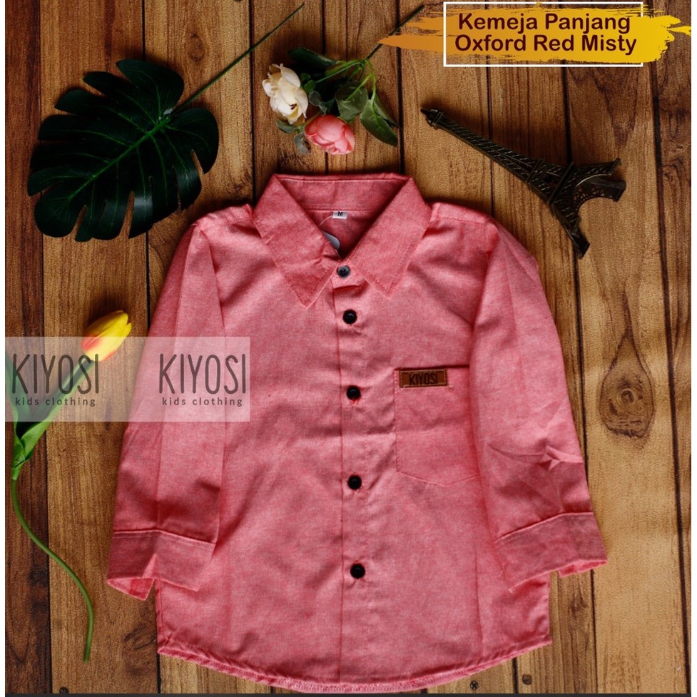 Kemeja Oxford PANJANG Polos Anak Anak Best Seller 0-6 Tahun