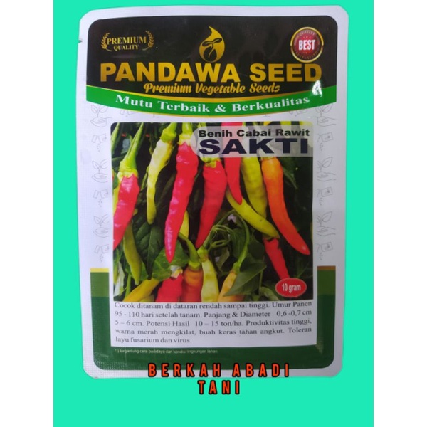 Benih Cabai Rawit SAKTI Pandawa Seed 10 gr