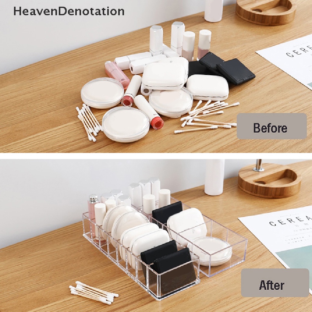 [HeavenDenotation] Kotak Penyimpanan Kosmetik Plastik Transparan Tempat Makeup Perhiasan Makeup Organizer HDV