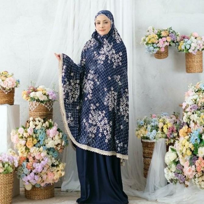 MUKENA RAYON PREMIUM MOTIF ARUNA 2IN1