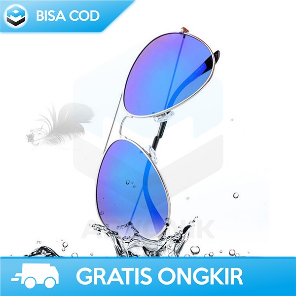 SUNGLASSES UNISEX PRIA WANITA KACAMATA HITAM FASHIONABLE ANTI SINAR UV