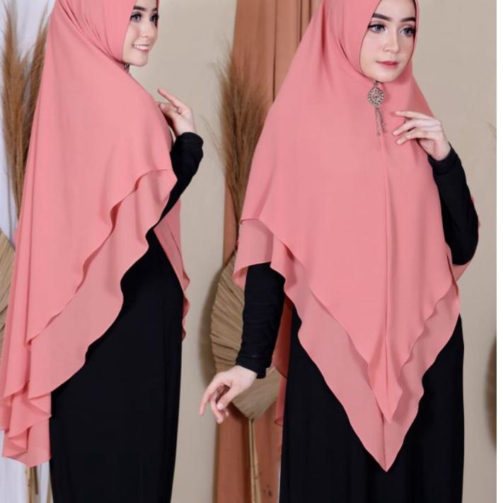 ➥ khimar nameera POLOS hijab jilbab syari jumbo terlaris ori jns hijab ❀