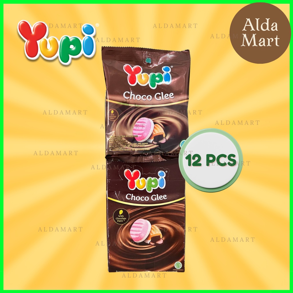 Permen Yupi Choco Glee 1 kotak isi 12 pcs