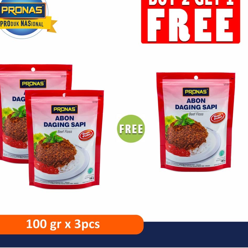 

➸ PRONAS Abon Chili 100 gr Buy 2 Get 1 ♨