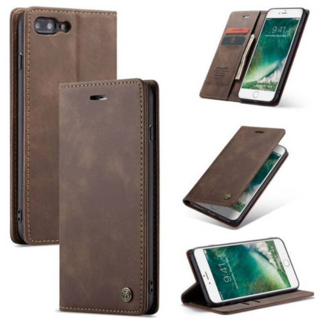 FLIP CASE CASEME IPHON 6 / 7 / 8 / SE / IPHONE  6 PLUS / IPHONE 7 PLUS / IPHONE 8 PLUS COVER LEATHER