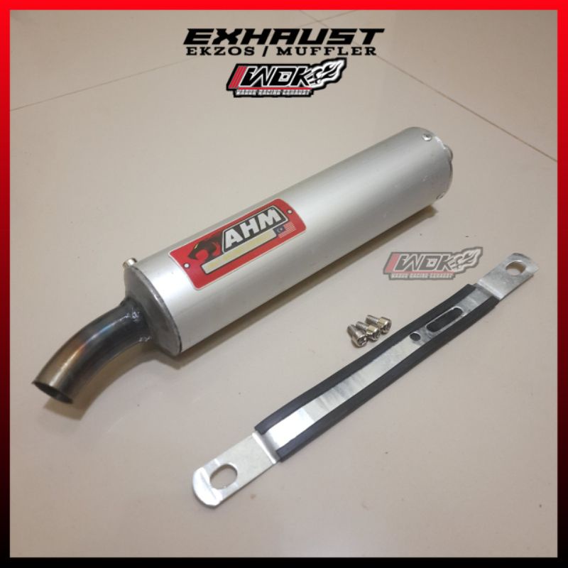 EKZOS AHM ALUMUNIUM MUFFLER BOX ONLY / SLINCER AHM 2 STROKE
