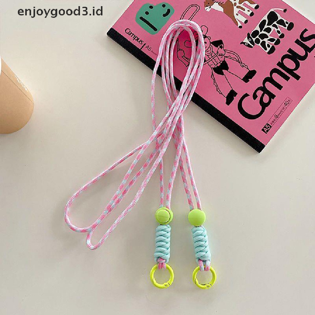 【 Rready Stock 】 Colorful Mobile Phone Straps Lanyard Cute Sport Adjustable Shoulder Strap Lanyards Fashion Universal Crossbody Lanyard Strap Mobile Phone Strap Pendant （ ID ）