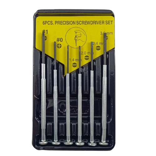 Obeng Set 6pcs Screwdriver Plus Minus Jam Kacamata Reparasi Tools