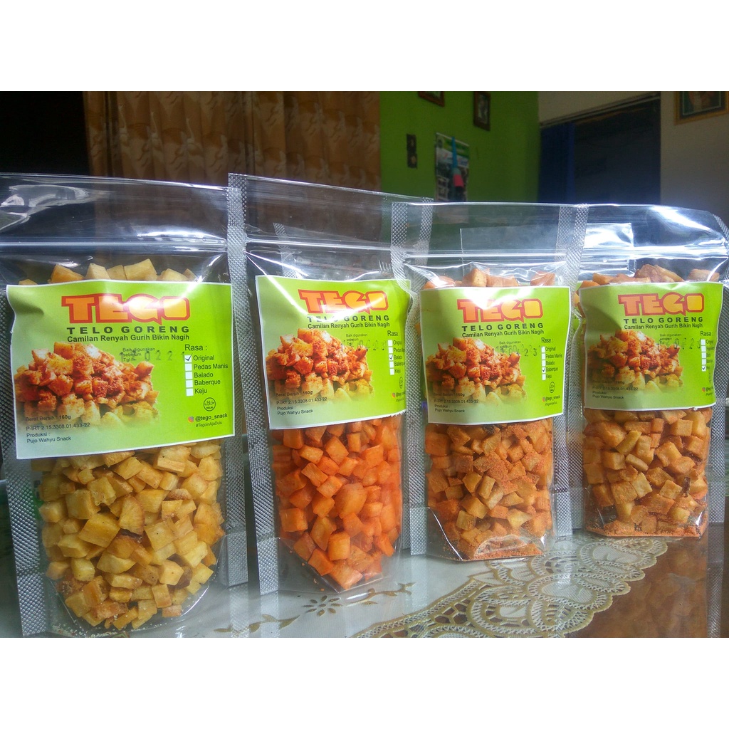 

[DOTUKU SNACK] Singkong Balok (Grosir) 160gr / Snack Cemilan / Camilan Renyah Gurih Tego Snack