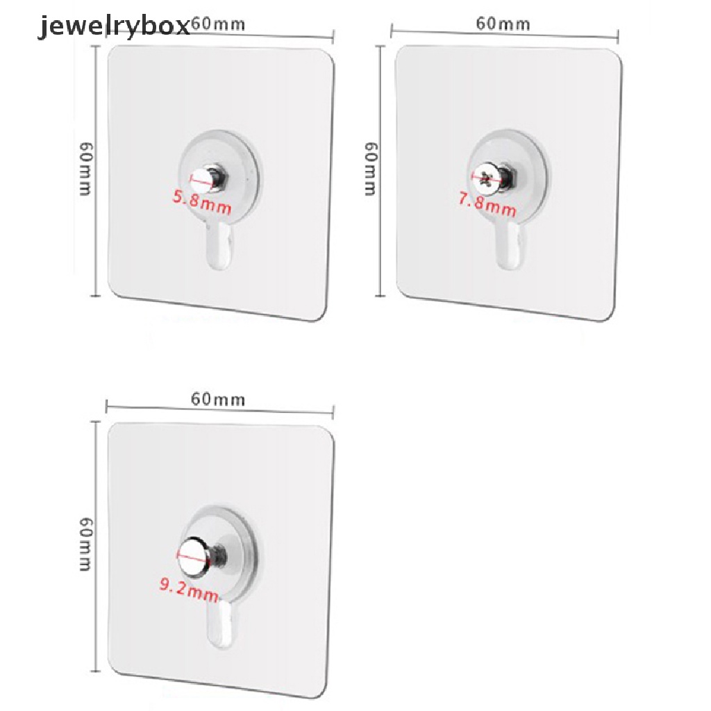 [jewelrybox] 4pcs Frame hook free punching Foto Hiasan Dinding Pager Kuat y hook Butik