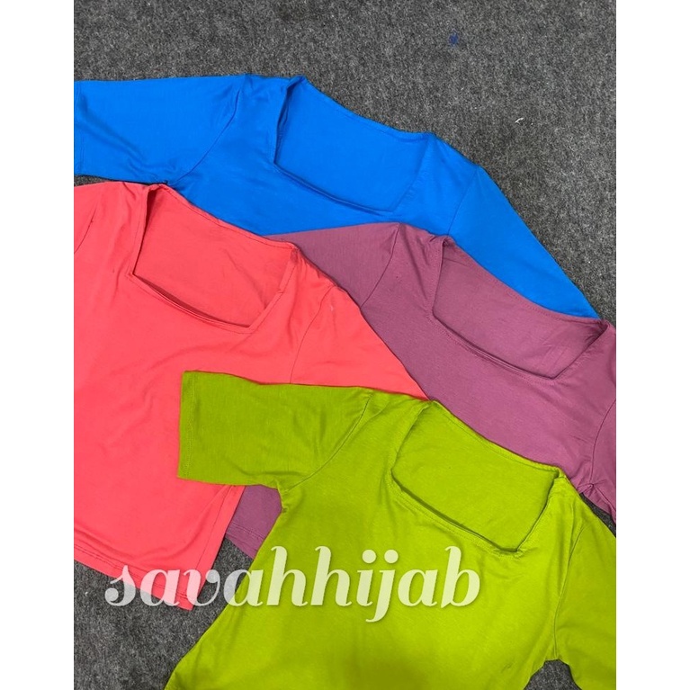 KAOS BASIC 6837/KAOS POLOS/TSHIRT WANITA