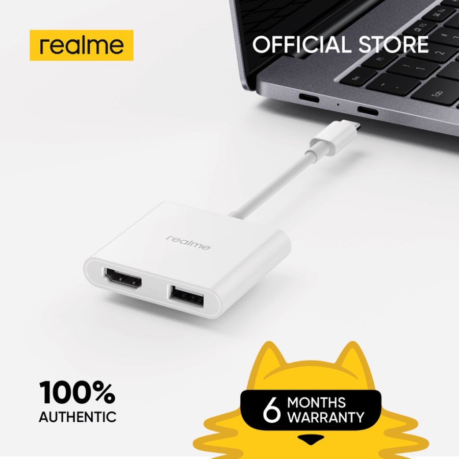 REALME USB Type C( Hub Macbook, iOS, Windows, Linux, Android ) - WHITE